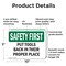 Signmission Safety Culture Sign, 10 in Width, Plastic, Rectangle OS-2PACK-SF-P-710-L-10848 - alternate 3